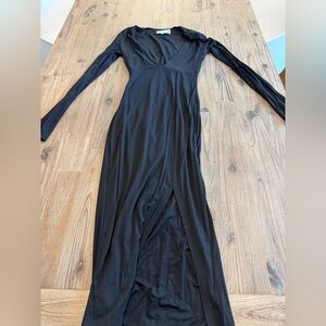Elegant Black Long Sleeve Dress